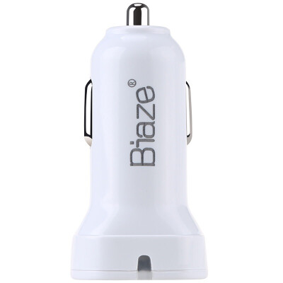 

BIAZE MC6 Dual USB / 2.4A Output Car Charger Flat / Mobile Universal Car Charger Gold