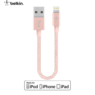 

Belkin Apple MFi Certified Nylon Braided Charging Data Line Lightning Lightning Interface for iPhone7 Plus 6s Plus 15cm
