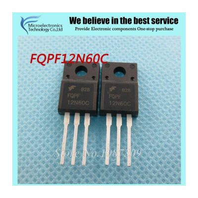 

10pcs free shipping FQPF12N60C 12N60C 12N60 600V 12A MOSFET N-Channel transistor TO-220F new original