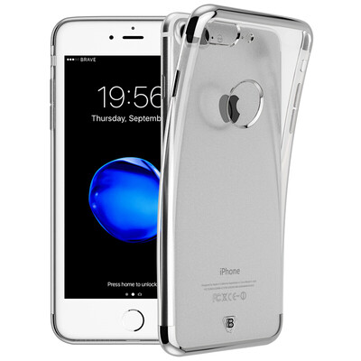 

BIAZE компании Apple iPhone7 Plus 7 Plus мобильного телефона оболочка защитного рукав покрытие TPU прозрачная все включена мягкая оболочка Выдерживает падение Кристалл Серия JK116- серебро
