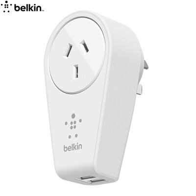 

BELKIN (BELKIN) can be rotated socket, dual 2.4A, USB charging port to support Apple fast charge, travel travel essential F8M102zh