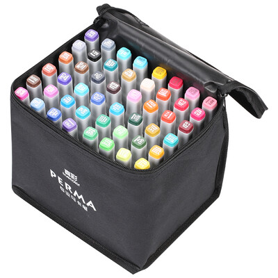 

TRUECOLOR 48 color marker double head alcohol oily marker set student hand-painted comic design square bar bag MK2900A