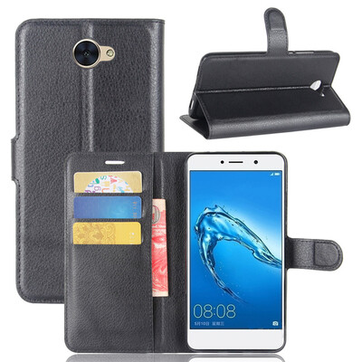 

GANGXUN Huawei Y7 Чехол из высококачественной кожи PU с флип-чехлом Kickstand Anti-shock Кошелек для Huawei Y7