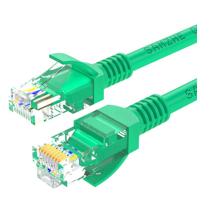 

Shanze (SAMZHE) high-speed ultra-five CAT5e class network cable Fast Ethernet network cable jumpers over 5 categories of finished line green 1 meter GR-501