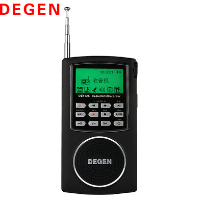 

德劲（DEGEN）DE1126 数字调谐 全波段收音机 MP3播放器 数码音响 高考四六级听力考试 录音笔