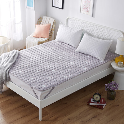 

Jiuzhou deer mattress home textile cushion comfortable breathable mattress four seasons protection pad leisure mattress bed tweezers gray printing 12 m bed 120200cm