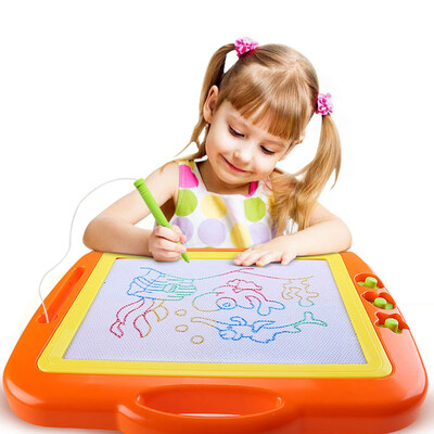 

Qi QIQUTOYS 8888A magnetic drawing board oversized stamp with children&39s drawing board small blackboard 1-2-3 years old color toys baby graffiti board