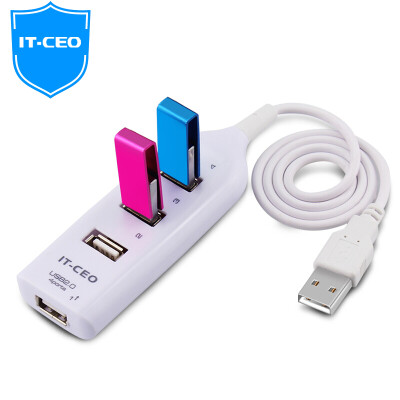 

IT-CEO V4HUB-1S USB2.0 high-speed expansion 4-port HUB hub desktop computer notebook a drag four USB splitter 0.5 meters white