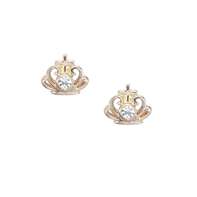 

Yoursfs @ Мода Royal Crown Stud Серьги с прозрачной серьгой CZ для женщин Ювелирные изделия