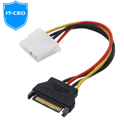 

IT-директор V08SI D 4pin серийный трудно / IDE привода линии электропередачи кабеля адаптера SATA к SATA женский головной большой 4pin очередь 15pin