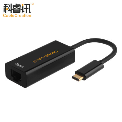 

CABLE CREATION Тип-C в RJ45 Гигабитный Ethernet USB3.1 Конвертер карт USB-C 12 "Адаптер для ноутбука Macbook Black CD0008