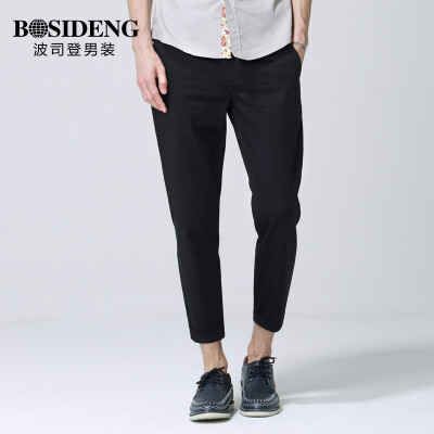 

Bosideng Men's BOSIDENGMAN male Korean version of the nine pants pants feet nine pants 1262B19108 wine red 34