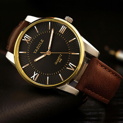 

YAZOLE 2017 Men Gold Watch Top Famous Brand 348 Luxury Wristwatch Male Dress Clock Quartz Wrist Watch Elegant Quartz-watch