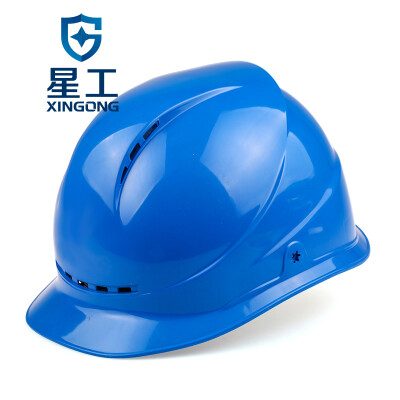 

XINGGONG breathable helmet ABS construction project site power construction leadership supervision can print blue