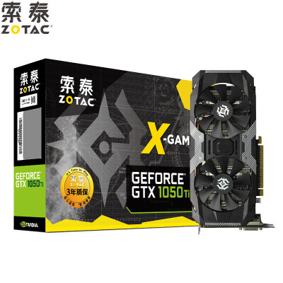 

ZOTAC GeForce GTX1050Ti-4GD5 X-GAMING OC 1354-1468MHz 7008MHz 4G 128bit GDDR5 PCI-E Graphics