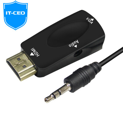 

IT-CEO V08MHV Micro HDMI to VGA Cable / Tablet PC Mini HD Interface Converter Projector Black