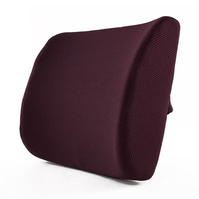 

Flying Feitian to increase office waist cushion padded autumn&winter seats car back pad memory cotton pregnant women lumbar pillow coffee color