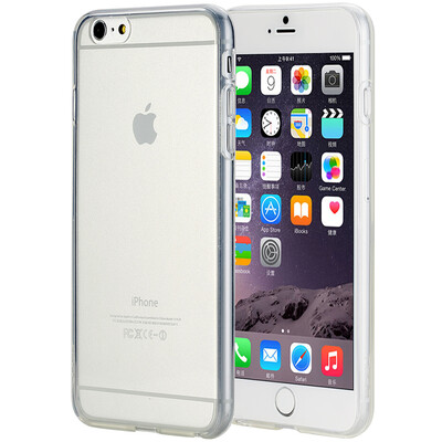 

Локк ROCK iphone6splus / 6plus тонкого телефона оболочка силикона TPU мягкого чехол от Apple 6splus защитной оболочки / телефонные аппараты прозрачны