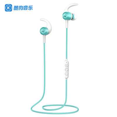 

Cool dog KUGOU cool cool M1 wireless sports Bluetooth headset magnetic inhaler ear headphones long life all metal light Tiffany blue