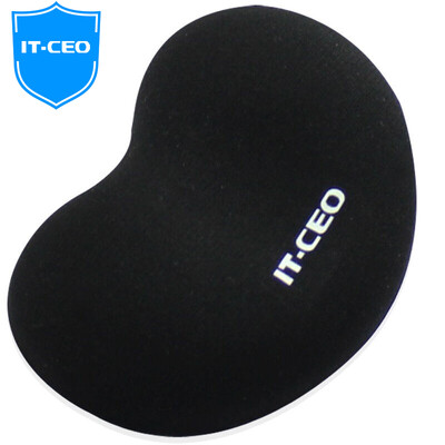 

IT-CEO X4W1 Heart-shaped thickened bracelet ergonomic mouse pad wrist holder keyboard mouse hand pillow wrist pad for office desk / laser mouse black