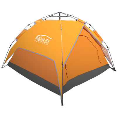 

Easy Tour automatic outdoor tent self-driving tour equipment multi-speed open three-person leisure 3-4 people multi-person camping tent orange