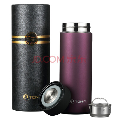 

Jingdong supermarket] special carved (TOMIC) insulation cup male stainless steel cup cups 1BBS1066U 430ML purple