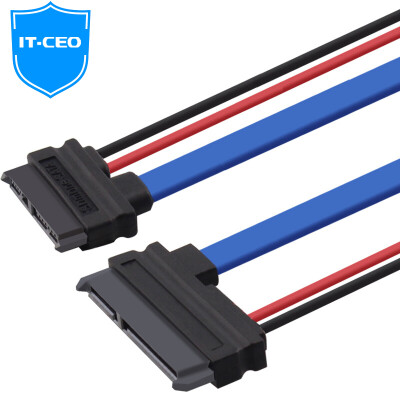 

IT-CEO Y1716 SATA7 + 6P mother to 7 +15 P female cable SATA13P turn 22P notebook drive to 7 +15 P serial hard drive cable length of 0.4 meters