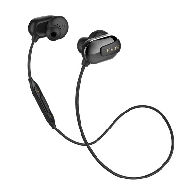 

Macaw) T50 Wireless Sports Stereo In-Ear Curtain Music Bluetooth Headset Bluetooth 4.1 Universal Mysterious Black