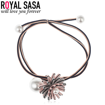 

Royal Salsa (Royalsasa) головной убор аксессуары для волос пластина круг волос веревка сила Шэн Як имитация жемчужно-серый розовый