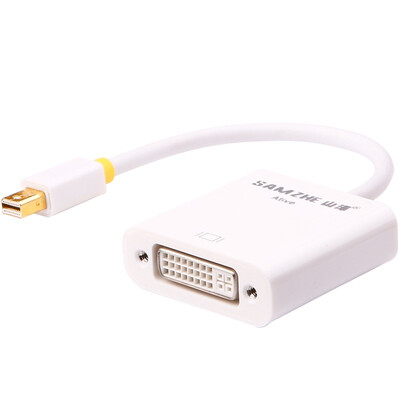 

Shanze (SAMZHE) ZJX-140 Mini DP to DVI converter Mini Displayport adapter cable MacBook lightning interface then TV white