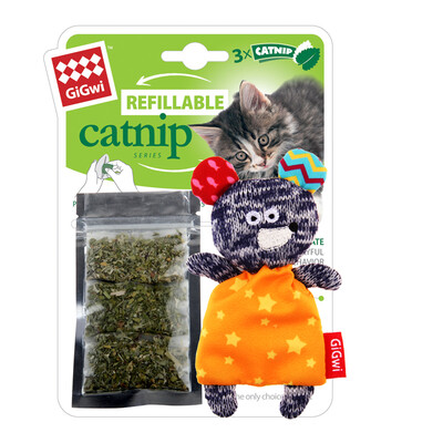 

GiGwi) Cat Grass Rabbit (can be added cat straw bag) cat supplies cat toys cat grass mouse (cartoon cloth) cat with