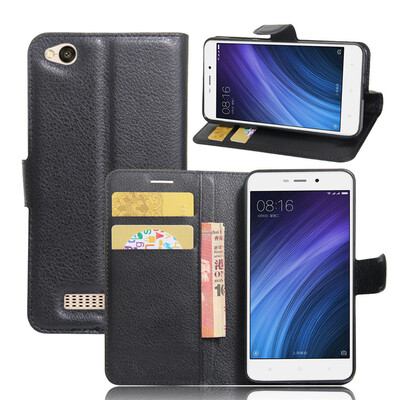 

GANGXUN Xiaomi Redmi 4A Case High Quality PU Leather Flip Cover Kickstand Anti-shock Wallet Case for Xiaomi Redmi 4A