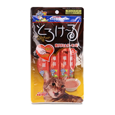 

Doggy Man Pet Snack Kitty Sauce - Chicken & Salmon 16g * 4 Fats