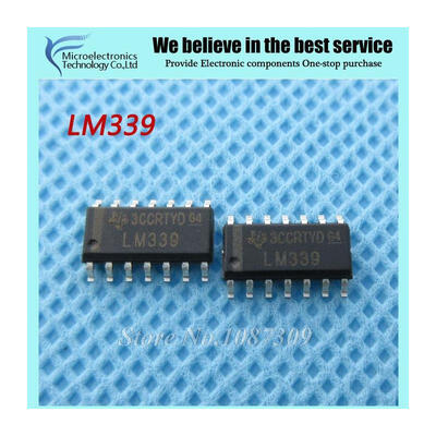 

10pcs free shipping LM339 LM339DR SOP-14 Analog Comparators Lo-Pwr Quad Voltage new original