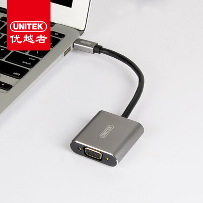 

Превосходство (UNITEK) MiniDP to VGA Converter Apple Lightning Интерфейс vga Адаптер Mini Displayport Компьютерный монитор Адаптер проектора Y-6359GY