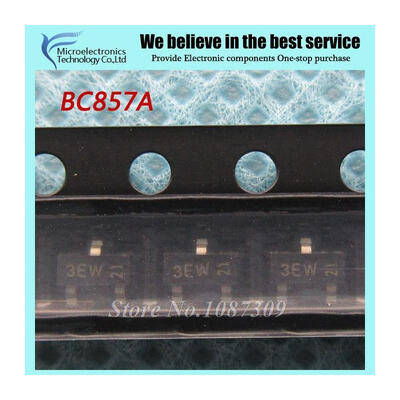 

50pcs free shipping BC857 BC857A SOT23-3 Bipolar Transistors - BJT TRA GP TAPE-7 new original