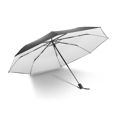 

Banana under BANANA UNDER Black series of three fold umbrella umbrella black umbrella sun umbrella light gray