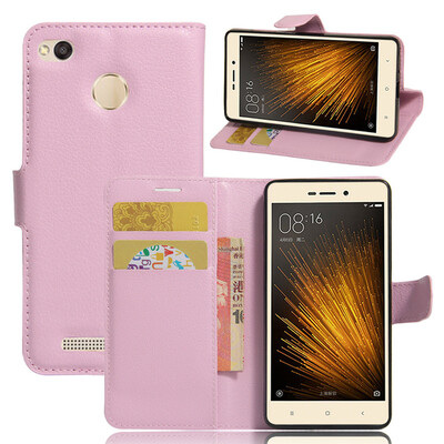 

GANGXUN Xiaomi Redmi 3X Case High Quality PU Leather Flip Cover Kickstand Anti-shock Wallet Case for Xiaomi Redmi 3X