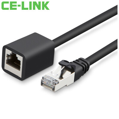 

CE-LINK 1551 CAT6 кабель удлинитель кабеля RJ45 2 метра от мужской до женской шести типов удлинителей сети Гигабитная широкополосная сеть кабельный кабель прямая линия черная