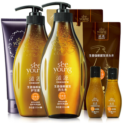 

Ziyeon (SEEYUONG) Джинджер Qiangjian Hair Shampoo Treatment 3pcs (Шампунь 535ml + Шампунь 60ml + Haircare 60ml)