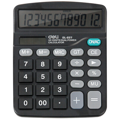 

Deli 837 Desktop Calculatorblack