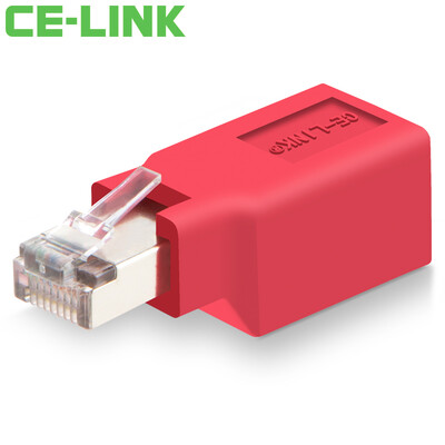 

CE-LINK 1695 сетевой адаптер от мужчины к женскому кабелю хрустальная головка Разъем для кабеля RJ45 позолоченный никелированный кристалл