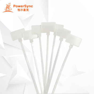 

PowerSync ACLTTGC249 cable line telephone line label line cable logo white tie cable belt with 200 bag