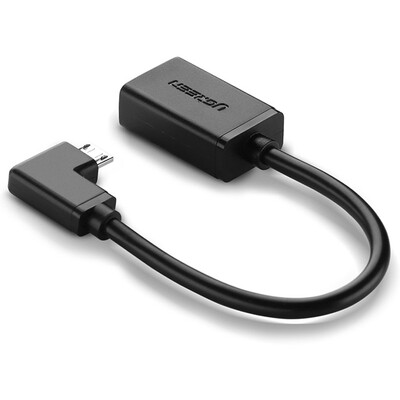 

UGREEN OTG Data Cable Micro USB connector 15cm Bend 90 degrees Black