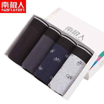 

Nanjiren Mens underwear Cotton underwear Bicycle printing Flat angle underwear Sugar sweat breathable cotton wais