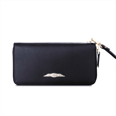 

Everyday MEIDU Women&39s Long Handbag Simple Leather Fashion Zippered Hand Bag Coin Purse MWS160721 Black