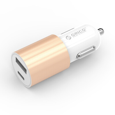 

ORICO UCL-2U Автомобильный комплект зарядного устройства Двойной порт USB с прикуривателем для iOS Android Мобильный телефон Смартфон Планшет iPhone iPad