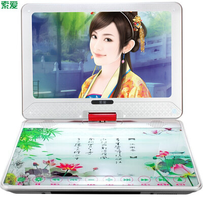 

索爱（soaiy）SA1098 10英寸便携式移动DVD播放机（巧虎dvd影碟机cd 老人唱戏看戏机视频机 光盘usb播放器)红