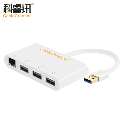 

CABLE CREATION Type-C to RJ45 Gigabit Ethernet adapter USB3.1 turn three USB3.0HUB hub 12-inch MacBookUSB-C external network card CD0037