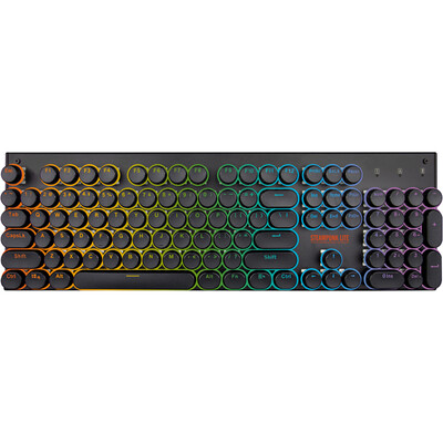 

Главный игрок (1-й игрок) парный панк LITE MK5 RGB переключаемая механическая клавиатура крышка кнопочной панели 104 ключевая черная зеленая ось